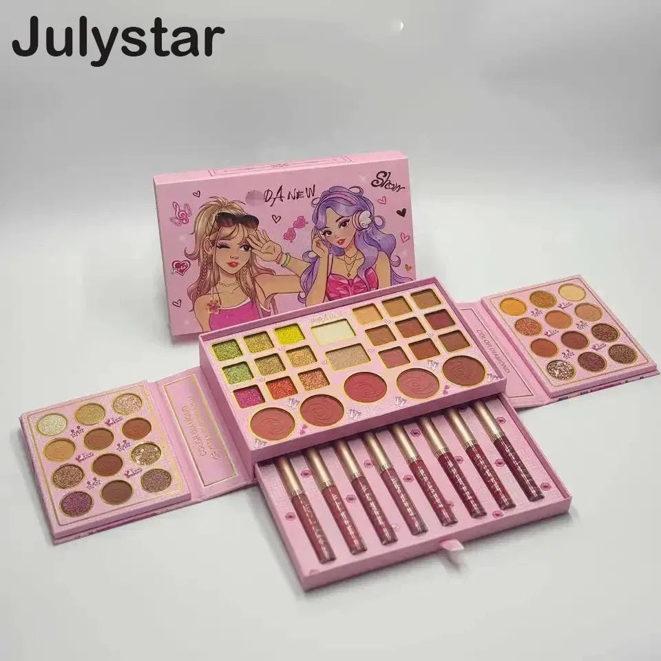 New Eye Shadow Lip Gloses Set