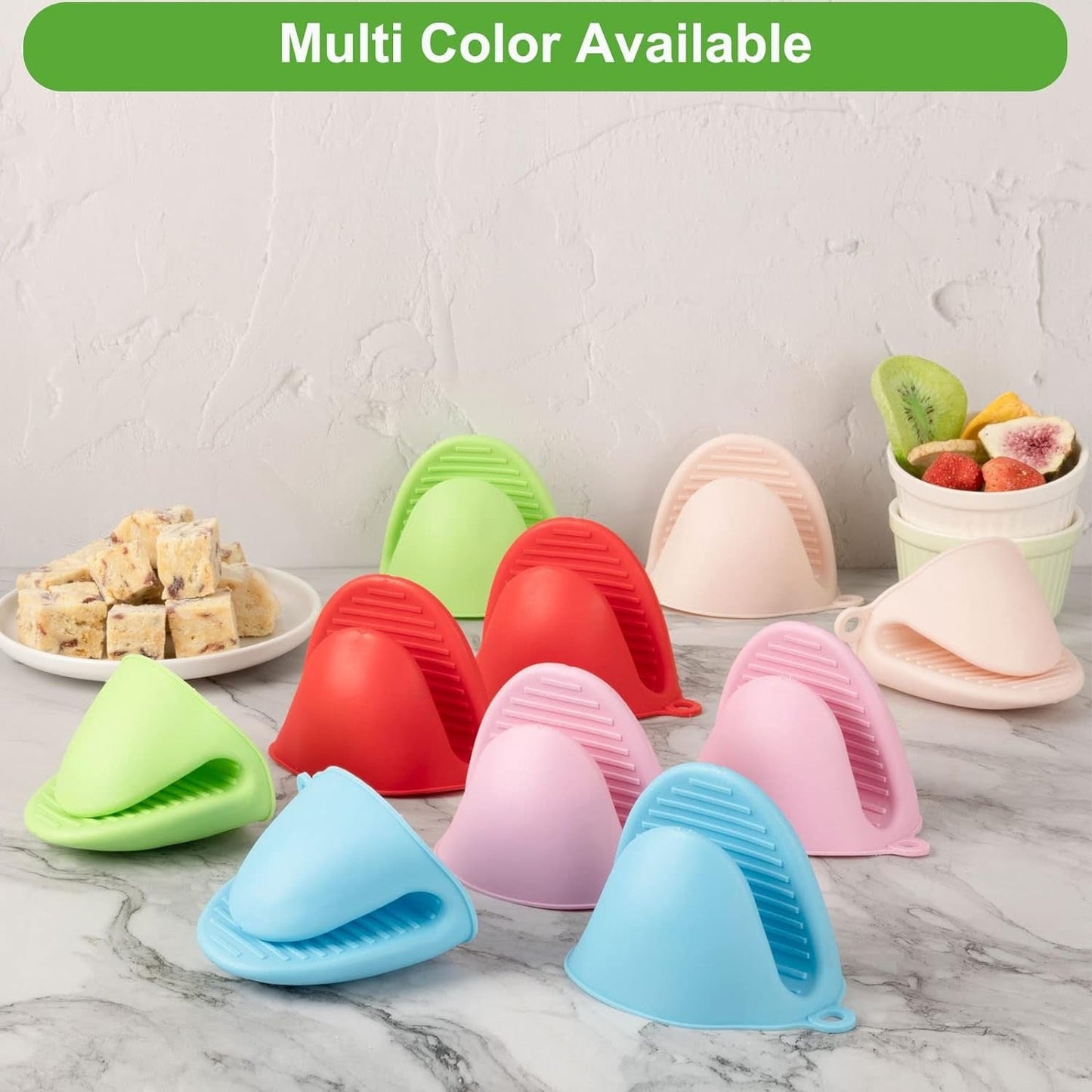 Safety Grip Silicone Oven Mitts