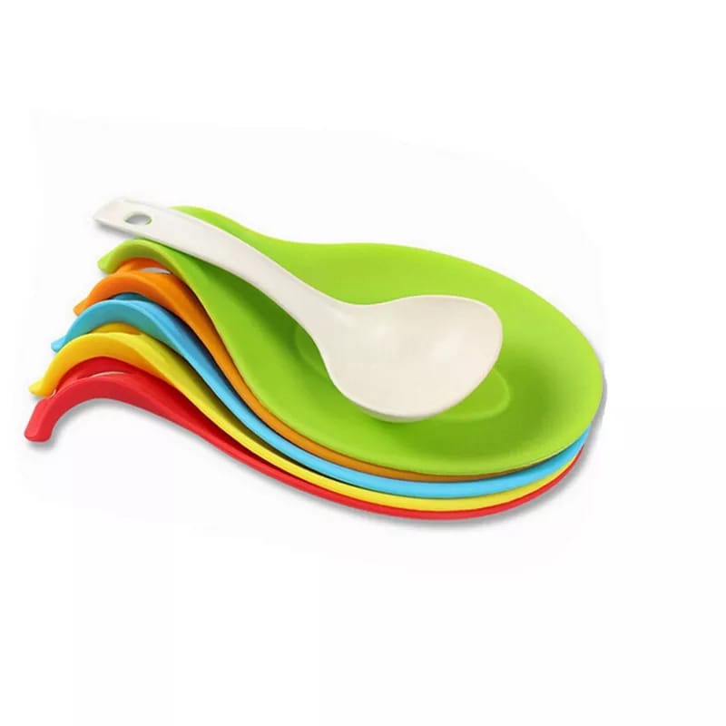 Spoon Holder Fork Spatula Rack Shelf Organizer Non Slip  Plastic Spoon Rest