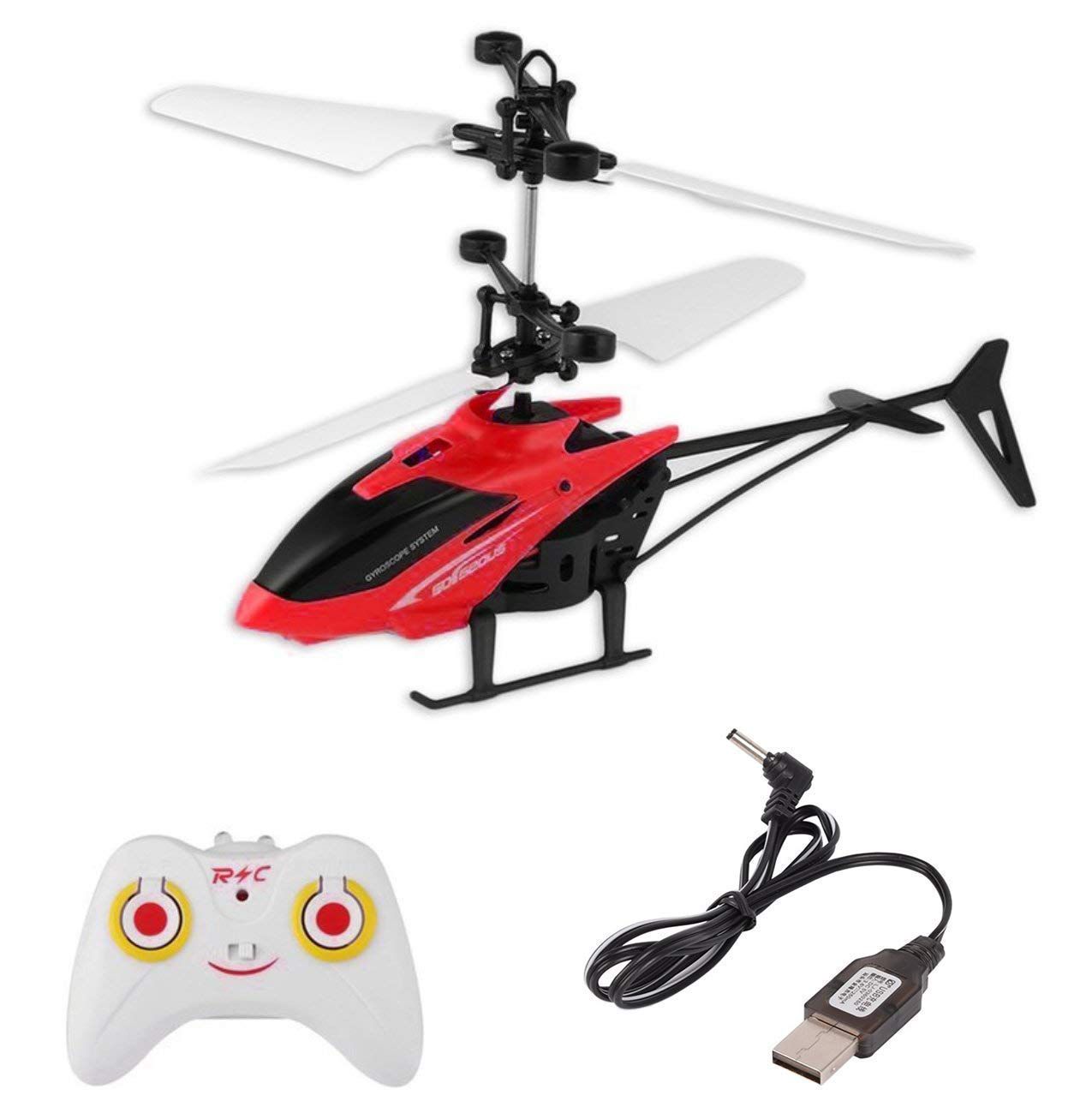 Charging Helicopter 2 IN 1 Toy With 3D Light Toys For Kids
