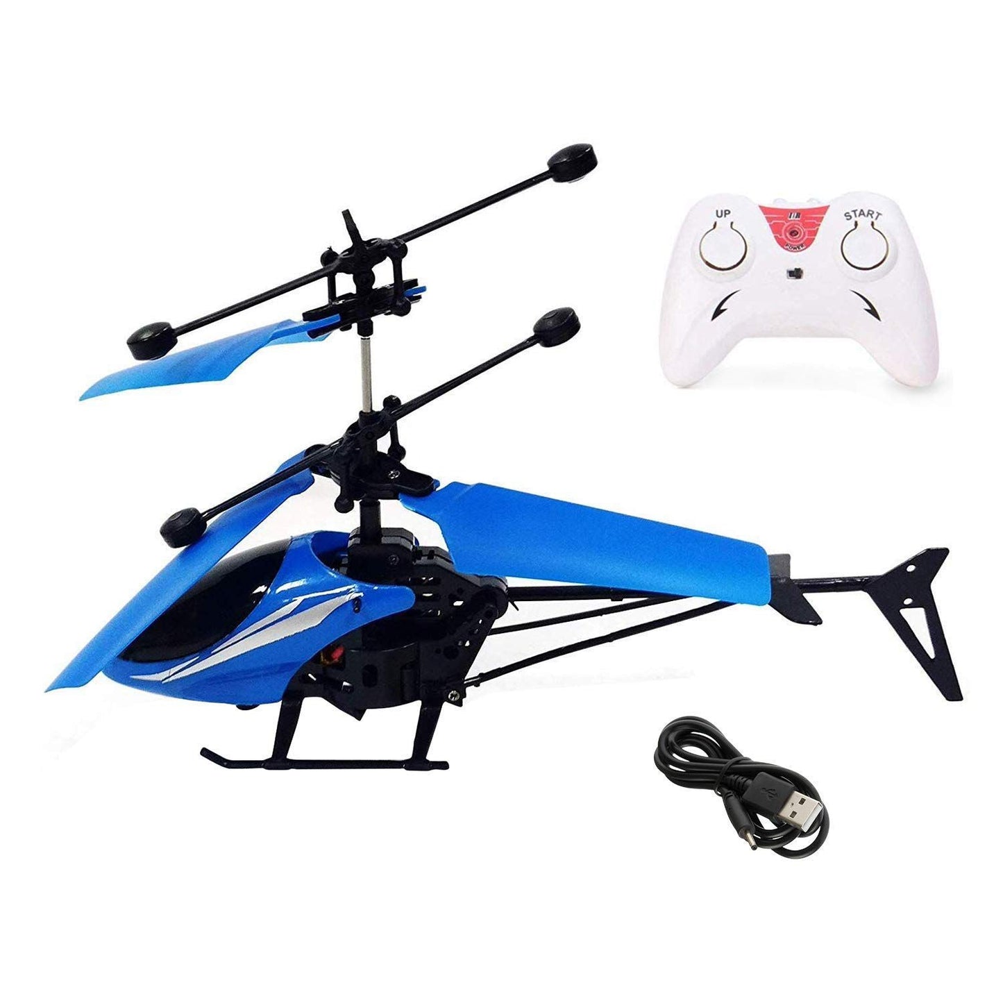 Charging Helicopter 2 IN 1 Toy With 3D Light Toys For Kids