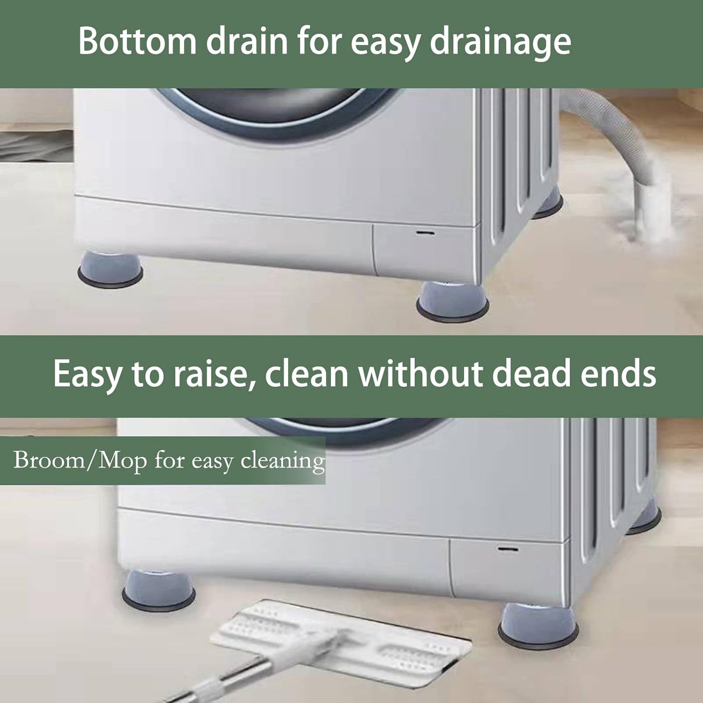 Pack Of Anti Vibration Washing Machine Feet Mats