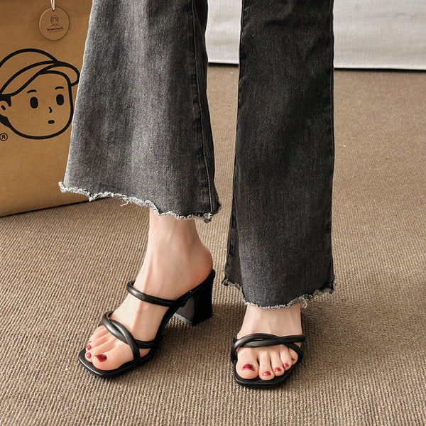 Women Fashion Luxury Party Wear Block Heel Comfortable And Easy