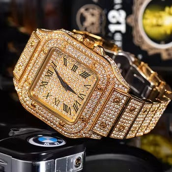Premium Ice Moissanite Luxe Timepiece