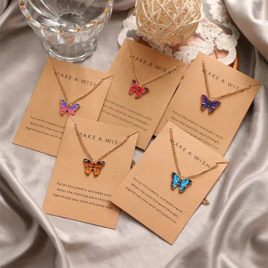 Colorful Butterfly Pendant