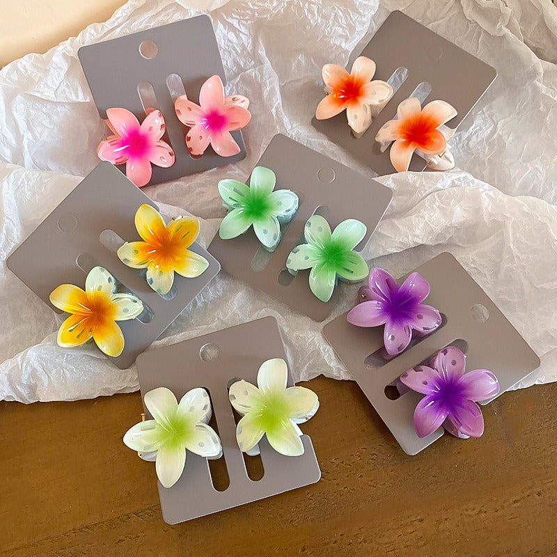 Flower Hair Claw Clips