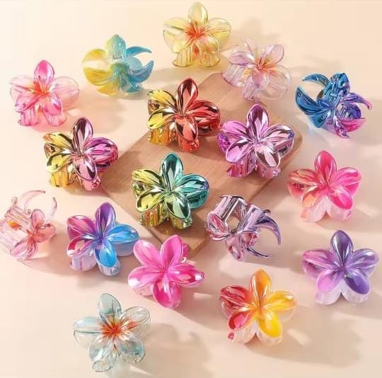 Flower Hair Claw Clips