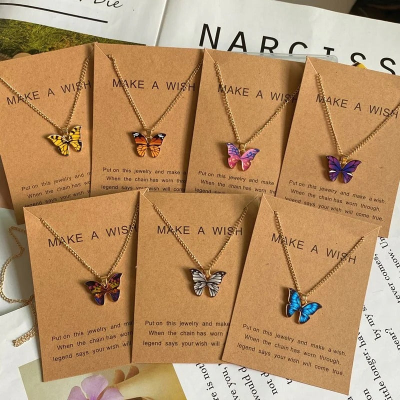 Colorful Butterfly Pendant