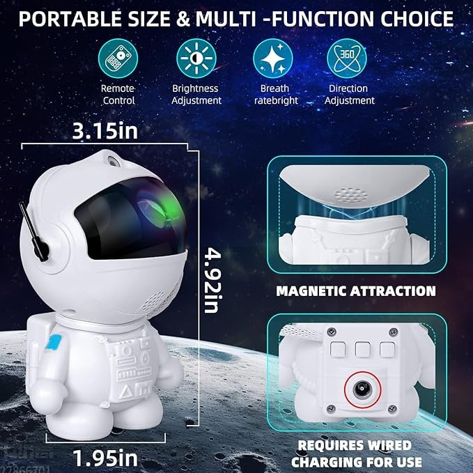 Astronaut Galaxy Projector led light